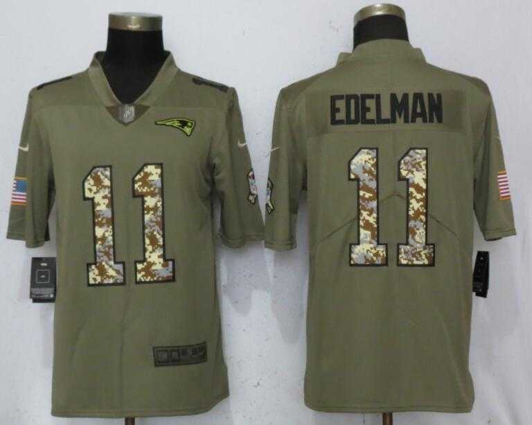 Nike Patriots 11 Julian Edelman Olive Camo Salute To Service Limited Jersey,We sell and wholesale Nike Patriots 11 Julian Edelman Olive Camo Salute To Service Limited Jersey on line form chian!
